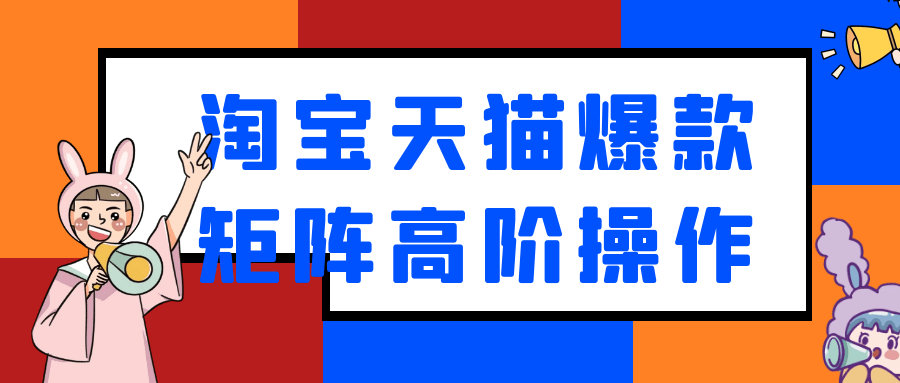 淘宝天猫爆款矩阵高阶操作-空域资源网